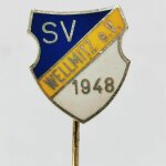 Fussball Anstecknadel SV Wellmitz 1948 FV Brandenburg Kreis Ostbrandenburg