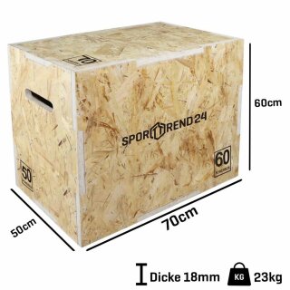 Plyo Box Holz 70 x 60 x 50cm