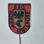 Fussball Anstecknadel BSG Forst Müllrose DDR Brandenburg Bezirk Frankfurt Oder