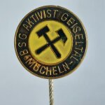 Fussball Anstecknadel BSG Aktivist Geiseltal Mücheln DDR Sachsen-Anhalt Halle