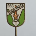 Fussball Anstecknadel BSG Stahl Thale DDR Sachsen-Anhalt Bezirk Halle