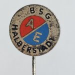 Fussball Anstecknadel BSG Aufbau Empor Halberstadt DDR Sachsen-Anhalt Magdeburg