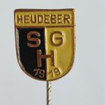 Fussball Anstecknadel SG Heudeber 1919 DDR Sachsen-Anhalt Bezirk Magdeburg