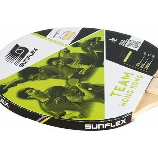 Sunflex Tischtennisschläger TEAM HONG KONG + Tischtennishülle