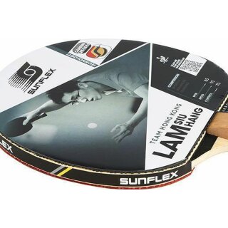 Sunflex 2x Tischtennisschläger LAM SIU HANG + Tischtennishülle + 6x SX+ Tischtennisbälle