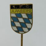 Fussball Anstecknadel 1.FC Amberg 1921 FV Bayern Oberpfalz Kreis Weiden