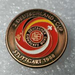 Eishockey Brosche / Anstecknadel - 2. Deutschland Cup - Stuttgart 1988