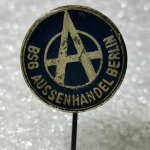 Fussball Anstecknadel - BSG Aussenhandel Berlin - DDR -...