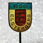 Fussball Anstecknadel - BSG Einheit Elsterberg - DDR - Thüringen - Bezirk Gera