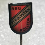 Fussball Anstecknadel - BSG Funkwerk Kölleda - DDR -...