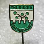 Fussball Anstecknadel - BSG Thuringia Oberlind - DDR - Thüringen - Bezirk Suhl