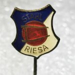 Fussball Anstecknadel - BSG Stahl Riesa - DDR - Sachsen -...