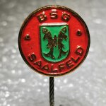 Fussball Anstecknadel - BSG Carl Zeiss Saalfeld - DDR - Thüringen - Bezirk Gera