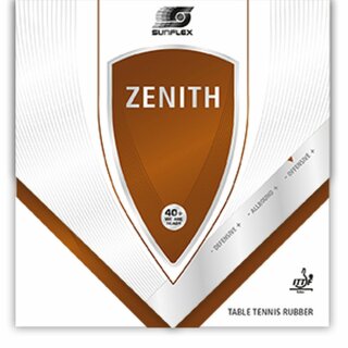 Sunflex Zenith Tischtennis-Belag, 2,1mm Schwamm  rot