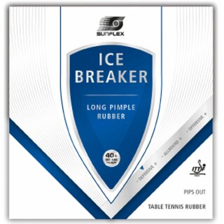 Sunflex Ice Breaker Tischtennis-Belag, 1,0mm Schwamm rot