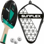 Sunflex G30 Tischtennisschläger + Tischtennishülle Single + 3*** ITTF SX40+ Tischtennisbälle