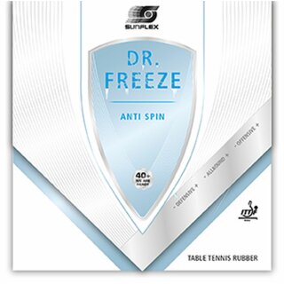 Sunflex DR. Freeze Tischtennis-Belag 1,25mm Schwamm  rot