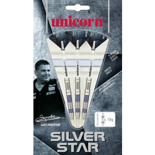 Unicorn Silver Star Gary Anderson Steel Darts 25g