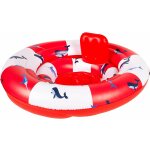 Swim Essentials Baby Schwimmring Wal Rot Weiß 69 cm