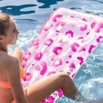Swim Essentials Luftmatratze Luxury Neon Leopard 177 x 67 cm