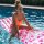 Swim Essentials Luftmatratze Luxury Neon Leopard 177 x 67 cm