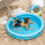 Swim Essentials Spiel Pool Set: Swimming Pool 122 cm, Beachball & Schwimmring 46 cm  122 cm, 427cm & 46 cm