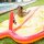 Swim Essentials Doppelte Wasserrutsche RACING Sprinkler 550 cm x 140 cm