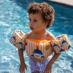 Swim Essentials Puddle Jumper Orange Blau Hai 2-6 Jahre...