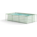 Swim Essentials Rahmenpool grün/weiß, 260 x...