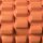 Faszienrolle mit Noppen orange 33 x 14 cm