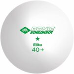 Donic Tischtennisbälle Elite 1* 6 Stück weiß