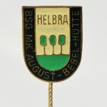 Fussball Anstecknadel BSG MK August-Bebel-Hütte Helbra DDR Sachsen-Anhalt Halle