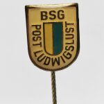 Fussball Anstecknadel BSG Post Ludwigslust DDR Mecklenburg-Vorpommern