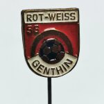 Fussball Anstecknadel SG Rot Weiss Genthin DDR...