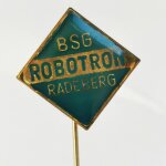 Fussball Anstecknadel BSG Robotron Radeberg DDR Sachsen Bezirk Dresden
