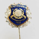 Schützen Anstecknadel Schützenverein Appenhofen 1960 Rheinland-Pfalz